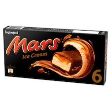Mars karamellás tejjégkrém szelet kakaós bevonattal 6 x 49,5 ml (297 ml)