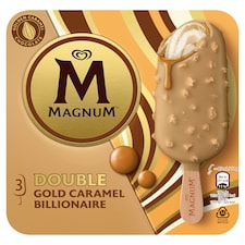 Magnum Multipack Jégkrém Dupla Gold Karamell Billionaire 3 x 85 ml
