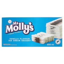 Ms Molly's vaníliaízű jégkrém kakaós bevonó rétegekkel 650 ml
