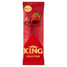 King Seduction panna cotta ízű tejjégkrém epres töltelékkel 100 ml