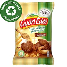 Győri Édes omlós, kakaós keksz teljes kiőrlésű búzaliszttel 150 g