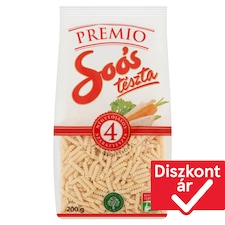 Soós Premio csiga négytojásos száraztészta 200 g