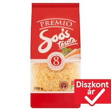 Soós Premio boglyascérna házi jellegű nyolctojásos száraztészta 200 g