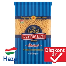 Gyermelyi rövidcső 4 tojásos száraztészta 500 g