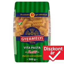 Gyermelyi Vita Pasta Fusilli durum száraztészta 500 g