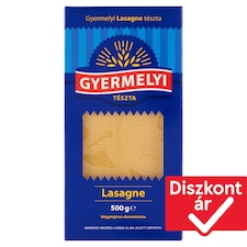 Gyermelyi Lasagne négytojásos durumtészta 500 g