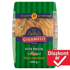 Gyermelyi Vita Pasta Penne durum száraztészta 500 g