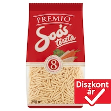 Soós Premio sodort csiga házi jellegű nyolctojásos száraztészta 200 g
