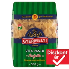 Gyermelyi Vita Pasta Farfalle durum száraztészta 500 g