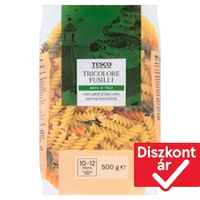 Tricolore Fusilli durum száraztészta 500 g