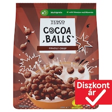 kakaós gabonapehely hozzáadott vitaminokkal, kalciummal és vassal 450 g