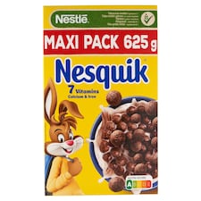 Nestlé Nesquik kakaós ízű, ropogós gabonapehely vitaminokkal és ásványi anyagokkal 625 g