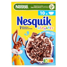 Nesquik Alphabet betű formájú, kakaós ízű, ropogós gabonapehely vitaminokkal 325 g