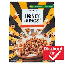mézes gabonakarikák hozzáadott vitaminokkal 450 g