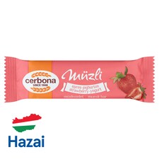 Cerbona epres-joghurtos müzliszelet epres bevonó talppal 20 g