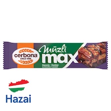 Cerbona Müzli Max mogyorós-karamellás müzliszelet 30 g