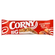 Corny Big fahéj ízű gabonaszelet, részben fehér bevonóval mártva 40 g