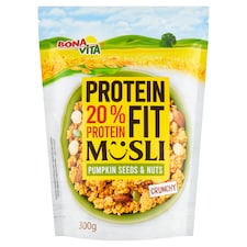 Bonavita Protein Fit ropogós proteines müzli, dióval és tökmaggal 300 g