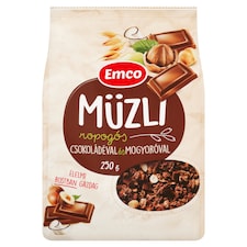 Emco ropogós müzli csokoládéval és mogyoróval 250 g