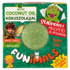 Funimals aloe illatú varázslatos fürdőgolyó kókuszolajjal 80 g
