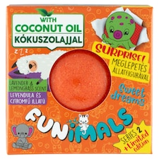Funimals levendula és citromfű illatú varázslatos fürdőgolyó kókuszolajjal 80 g