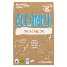 Cleanly Eco hozzáadott illatanyagoktól mentes mosólapok 50 mosás