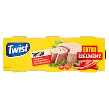 Twist tonhaltörzs napraforgóolajban édes chilis ízesítéssel 3 x 80 g (240 g)