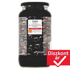 magozott, fekete olívabogyó 880 g