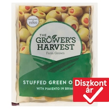 The Grower's Harvest zöld olívabogyó pimiento paprikakrémmel töltve 195 g