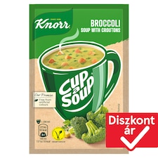Knorr Cup a Soup instant brokkolikrémleves zsemlekockával 16 g