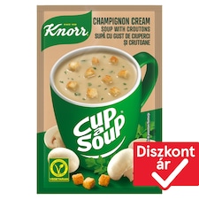 Knorr Cup a Soup instant gombakrémleves zsemlekockával 15 g
