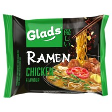 Glads Ramen instant tésztaleves külön tasakban csirke ízű szósszal 105 g