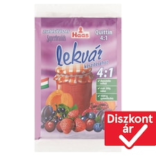 Haas Quittin 4:1 zselésítőszer lekvár készítéséhez 3 x 21,5 g