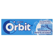 Orbit Peppermint mentaízű cukormentes rágógumi édesítőszerrel 14 g
