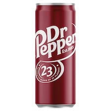 Dr Pepper szénsavas üdítőital cukorral és édesítőszerekkel 330 ml