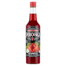 Piroska szamóca ízű gyümölcsszörp feketerépalével színezve cukorral és édesítőszerekkel 0,7 l
