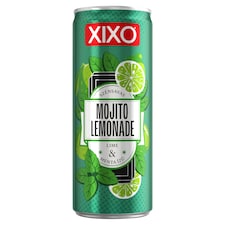 XIXO Mojito Lemonade lime- és mentaízű, szénsavas üdítőital cukrokkal és édesítőszerekkel 250 ml