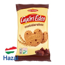Győri Édes Csokidarabos omlós, mézes keksz csokoládédarabokkal 150 g