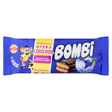 Bombi kakaós bevonómasszába mártott puszedli vegyes gyümölcsös-szilvás töltelékkel 50 g