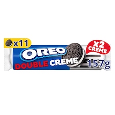 Oreo Double Creme vanília ízű töltelékkel töltött kakaós keksz 157 g