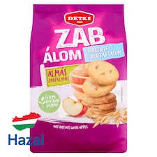 Detki Zab Álom csökkentett cukortartalmú almás-zabpelyhes omlós keksz 150 g