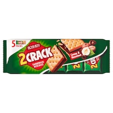 Roshen 2 Crack keksz kakaós-mogyorós töltelékkel 5 x 38 g (190 g)