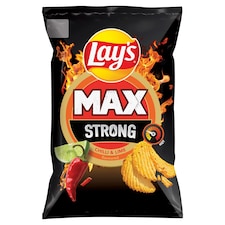 Lay's Strong csípőspaprika- és limeízű burgonyachips 250 g
