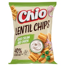 Chio hagymás-tejfölös ízű lencse chips 65 g