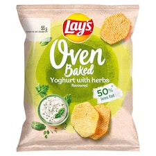 Lay's kemencében sütött joghurtos-zöldfűszeres ízesítésű burgonyachips 55 g