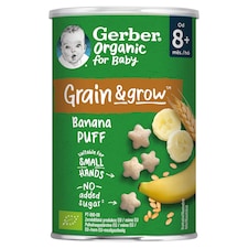 Gerber bio banános gabonasnack, 8 hónapos kortól 35 g