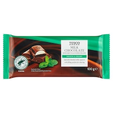 tejcsokoládé mentaízű töltelékkel 100 g