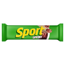 Sport Kapucíner étcsokoládéval bevont szelet kávés töltelékkel és tejszínízű töltelékkel 31 g