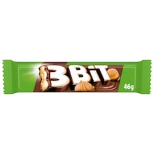 3Bit tejcsokoládéval bevont keksz szelet mogyoróízű töltelékkel 46 g