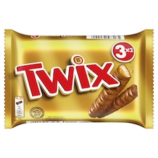 Twix kekszes szeletek karamellával tejcsokoládéba mártva 3 x 2 x 25 g (150 g)